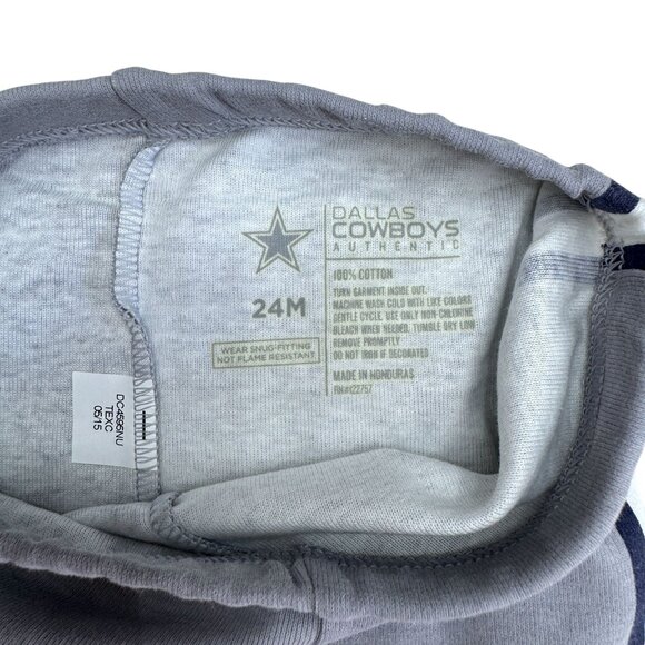 Dallas Cowboys Authentic Toddler Boy Football Sleepwear 2pc Set, Size 24 M NWT - Picture 9 of 12